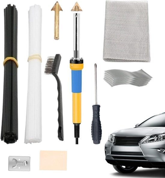 Soldeerbout Reparatieset - Lasser Kit - Bumpers Repareren - Lichtgewicht Ontwerp - 335 g - Zwart