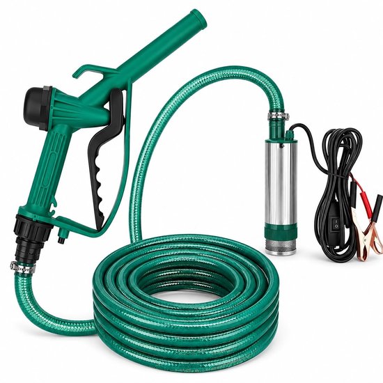 Solidchoice - 12V Dieselpomp met Spuitpistool en Versterkte Slang