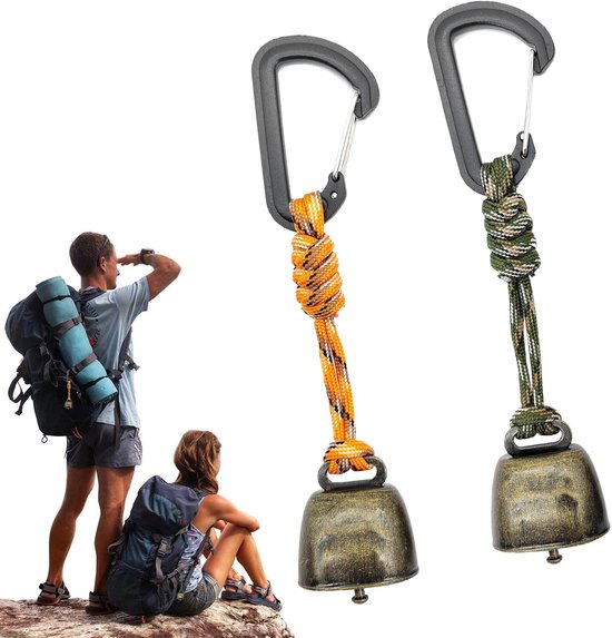Solidchoice - 2 Stuks Draagbare Beren-Waarschuwingsbel voor Outdoor