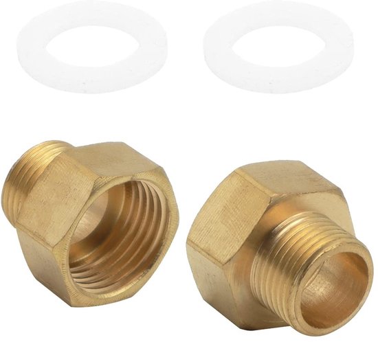 Solidchoice - 2 Stuks Gasadapters voor Gasflessen