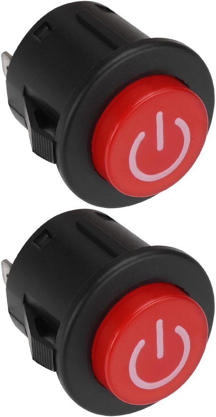 Solidchoice - 2 Stuks Startknop Schakelaar 12V voor Kinderen Elektrische Auto's