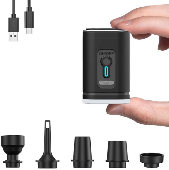 Solidchoice - Draagbare Elektrische Luchtpomp met 5 Nozzles