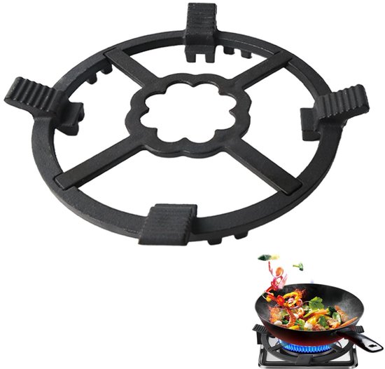 Solidchoice - Gietijzeren Wok Steun Ring voor Gasfornuis en Camping