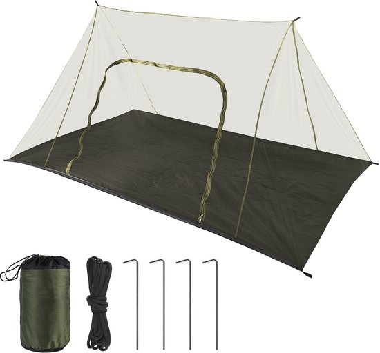 Solidchoice - Grote Mosquito Net Camping Tent - Lichtgewicht en Waterdicht voor Buitenactiviteiten