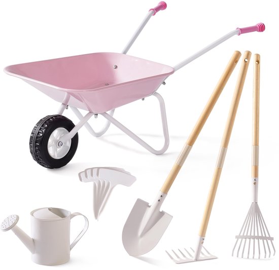 Solidchoice - Kinder Tuinset met Bolderkar - Speelgoedset voor Kleine Tuinliefhebbers