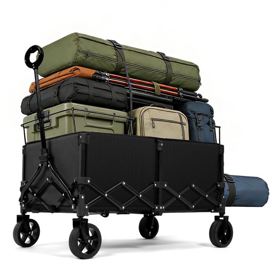 Solidchoice - Opvouwbare Bolderkar met 165 Liter Capaciteit, Voor Buiten