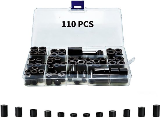 Solidchoice - Set van 110 Plastic Spacer Sleeves voor Elektrische Producten