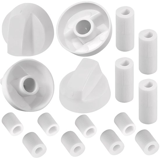 Solidchoice - Set van 4 Universele Kookplaatknoppen met Adapters