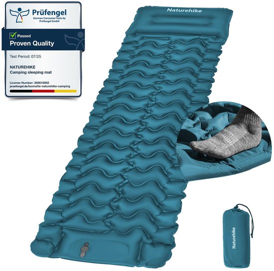 Solidchoice - Ultralight Opblaasbare Slaapmat met Kussen voor Kamperen