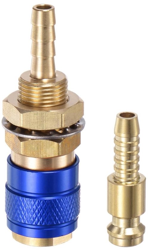 SolidKeus - 6mm Snelle Gas- en Waterkoppeling voor Lasapparatuur