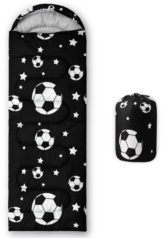 SolidKeus - Kinderslaapzak met Voetbalthema voor Buiten en Binnen