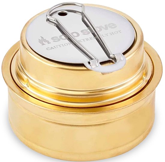 Solo Stove Solo-alcoholbrander | Kampeeraccessoire, Efficiënte kookplaat met alcoholbrander en vlamregelaar, sudderdeksel, rubberen O-ring
