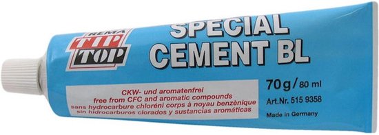 Solutie TipTop Speciaal cement blauw 70gr van SOL