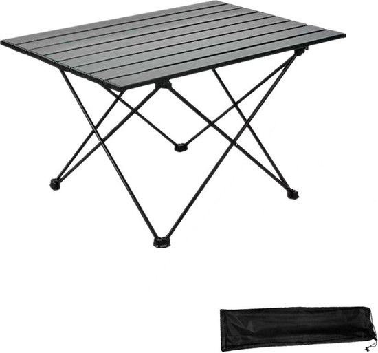 Somstyle Campingtafel Inklapbaar - 40 x 35 x 29 CM - Kampeertafel - Inklapbare Tafel - Picknicktafel Klein - Zwart van Merkloos