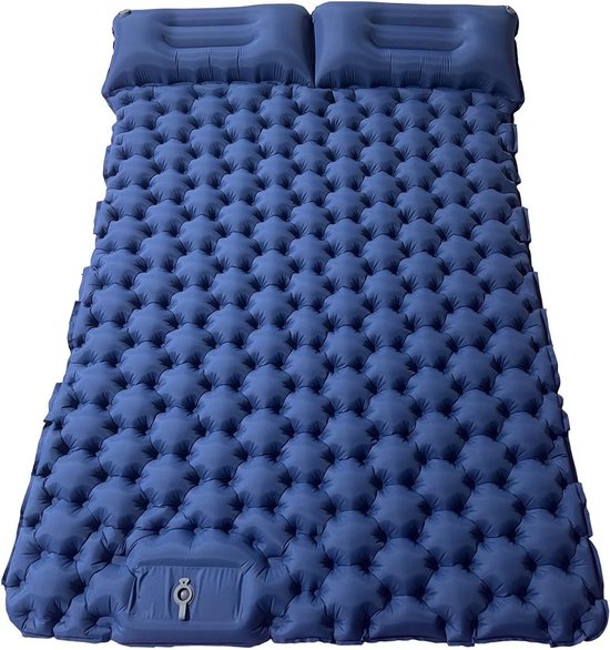 Somstyle Slaapmat met Ingebouwde Pomp - 195 x 60 x 5 CM - 1 Persoons Luchtbed - Grijs van Somstyle