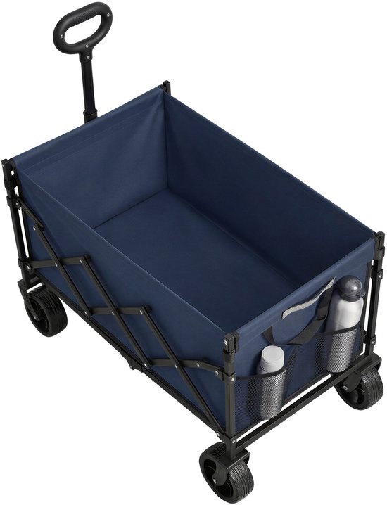SONGMICS GFW150QE01 - Opvouwbare Bolderkar - Met Handgreep en 4 Versterkte Wielen - 150 L Capaciteit - Tot 120 kg Draagvermogen
