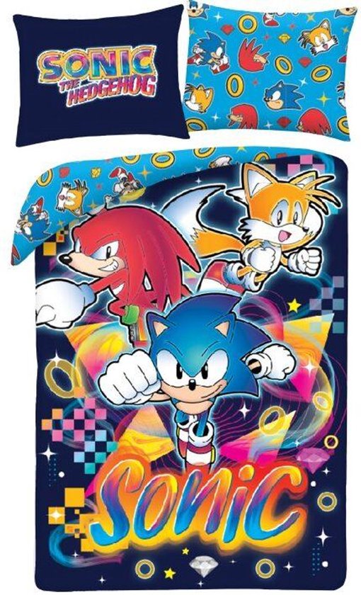 Sonic Dekbedovertrek Regenboog 140 x 200 cm van Sonic