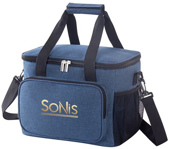 SoNis Koeltas - Koeltassen - Koeltas Lunch - Geïsoleerde Koeltas - Lunchtas - 15 liter - Blauw van SoNis