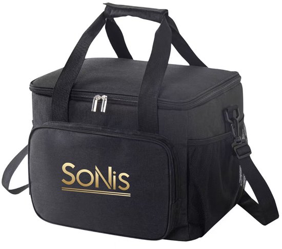 SoNis Koeltas - Koeltassen - Koeltas Lunch - Geïsoleerde Koeltas - Lunchtas - 15 liter - Zwart van Merkloos