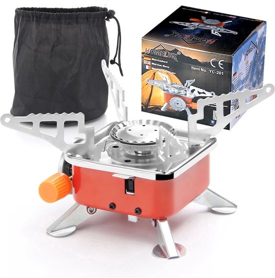 Soroh® - Mini Camping kooktoestel - Gasbrander - Opvouwbaar - tent kachel - camping verwarming - Mini Kampeerfornuis - Met Koffer - camping van Soroh