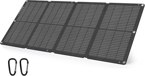 Sounix Opvouwbaar Zonnepaneel - 30W - USB C en USB - Dubbele Aansluiting - Noodpakket - Draagbaar Zonnepaneel - Mobiele Telefoon Oplader van Merkloos