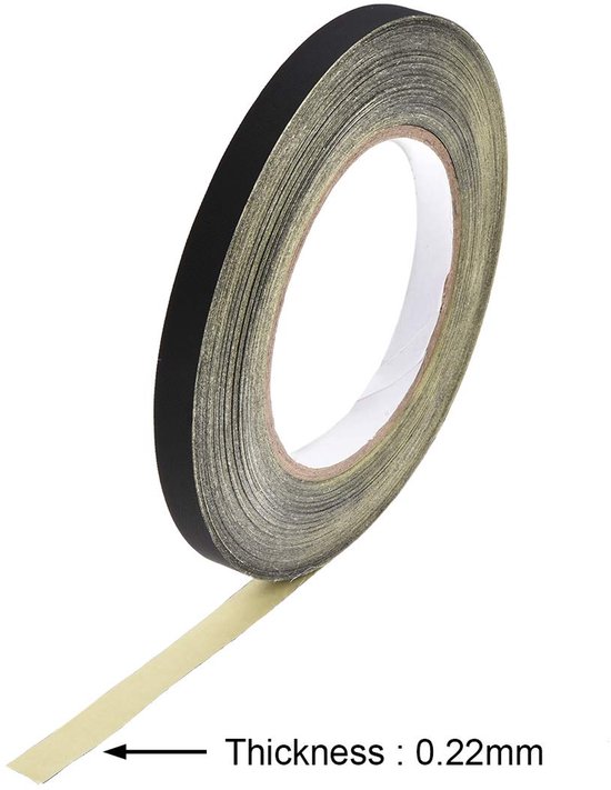 sourcing map 10 mm acetaat tape voor laptop, elektrische auto's, gitarreparatie, hoge temperatuur, zwart 30 m van sourcing-map
