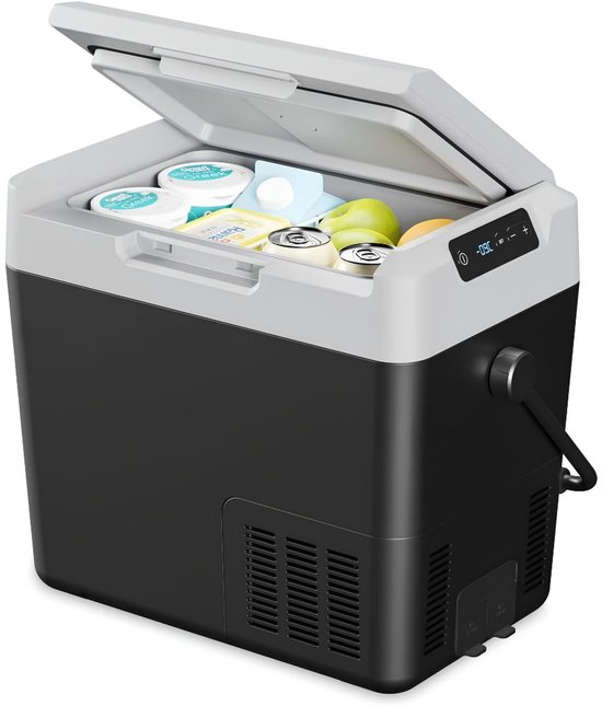 SP® Koelbox - 19L Capaciteit - Elektrische Koelbox - Koelbox Elektrisch - Zwart/Grijs - 36cm x 55cm x 47cm