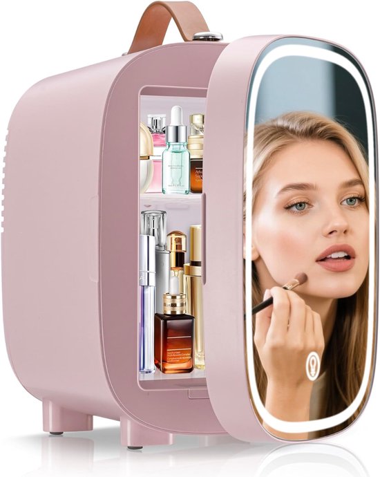 SP® Mini Koelkast - 4L Capaciteit - Minibar - Skincare Koelkast - Roze - 29cm x 21cm x 30cm van sp