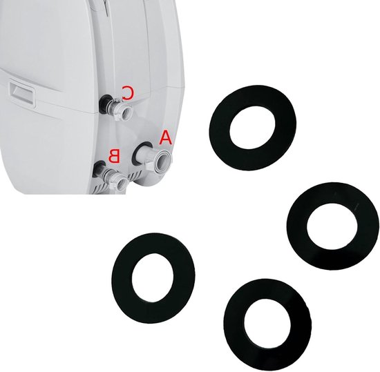 Spa Afdichtingen - Rubberen O-ringen - Waterdicht Maken - Semi-transparant Siliconen - 4 Stuks - Transparant