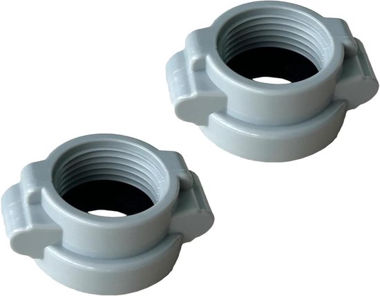 Spa Koppelingen - Reparatieset Whirlpool - Bubbelbad Onderhoud - Met Ring - 7 x 6 cm - Grijs