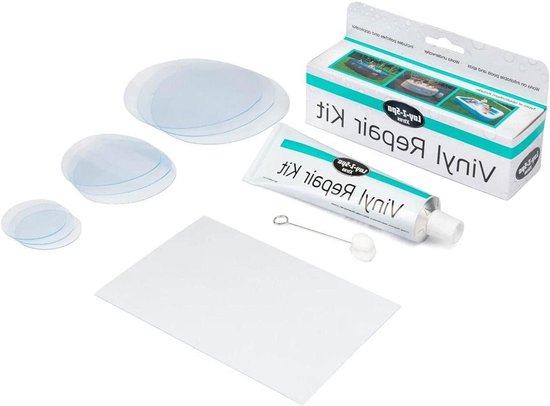 Spa Vinyl Reparatieset - Zwembad Reparatie Kit - Lekken Dichten - Onderwater Gebruik - 59ml Lijm 10 Patches - Transparant