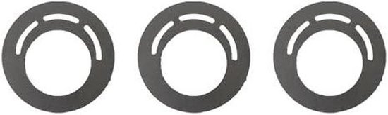 Spaarplaten Brandstofblik - Brandstof Bespaarders - Brandstof Besparen - Roestvrij Staal - 83 mm - Zilver