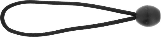 Spanelastiek met bal / 25 stuks - Spanband voor Bootzeil/Zeil/Spandoeken/Schaduwdoek/Aanhangwagen/Tent - 18 cm - zwart - tentspanner van ProPlus