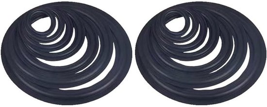 Speaker Foam Reparatie - Woofer Randen - Luidspreker Herstel - Flexibel Rubber Materiaal - 12 Inch - Zwart van Merkloos