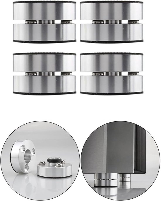 Speaker Isolatie Pads - 4 Stuks Dempende Voetjes voor Audioapparatuur, Geluidsisolatie en Trillingsdemping voor Thuisbioscoop en Versterker van Merkloos