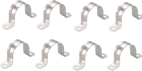 SPHProducts - Stijve Pijp Riem - 40mm U Beugel - Roestvrij staal - Pijp Clip Klem - Bevestiging voor verschillende buizen - Duurzaam en corrosiebesten van Merkloos