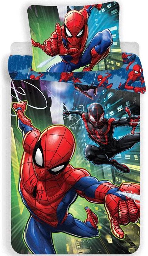 Spiderman Dekbedovertrek 140 x 200 cm - katoen van Merkloos