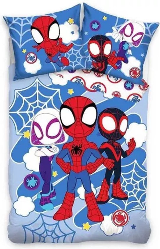 Spidey Peuterdekbedovertrek - 100 x 135 cm - Katoen van Merkloos