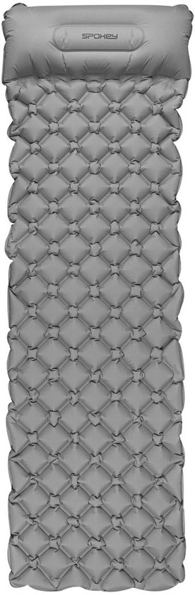 Spokey AIR BED Luchtbed - Grijs - 190x60x6 cm - 20D nylon met TPU - Ultralicht en compact van Spokey