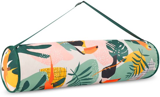 Spokey HOME JUNGLE - Yogamat tas met bloemenprint - Inclusief draagriem van Spokey