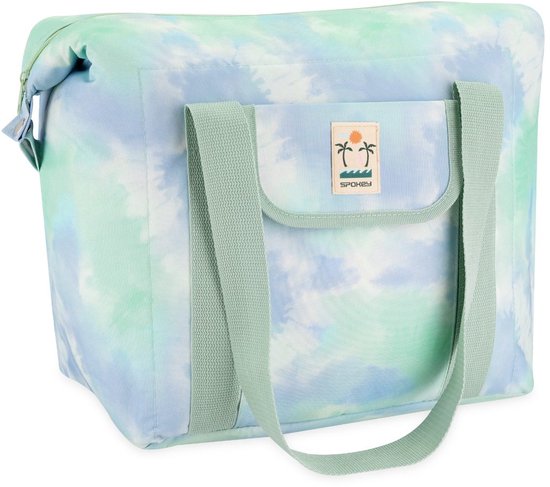 Spokey San Remo Koelrugzak - Groen / Blauw / Wit - 28 liter - 600D polyester - Afmetingen 52x20x40 cm - Gewicht 510 g van Merkloos