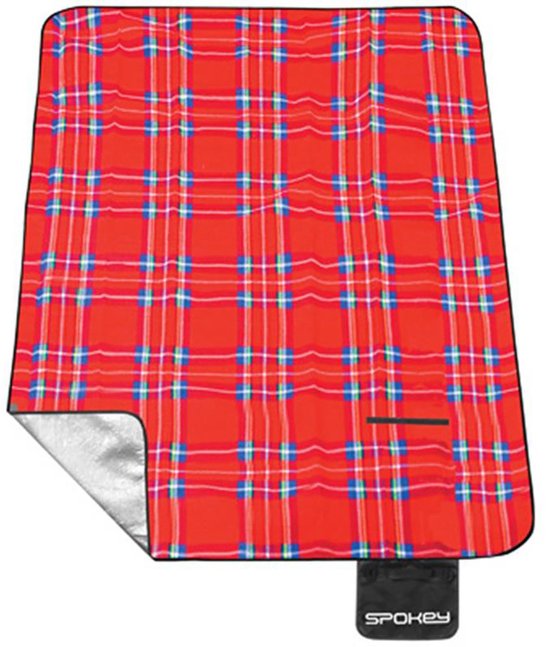 Spokey Tartan Picknickkleed Rood 150 x 180 cm van Spokey