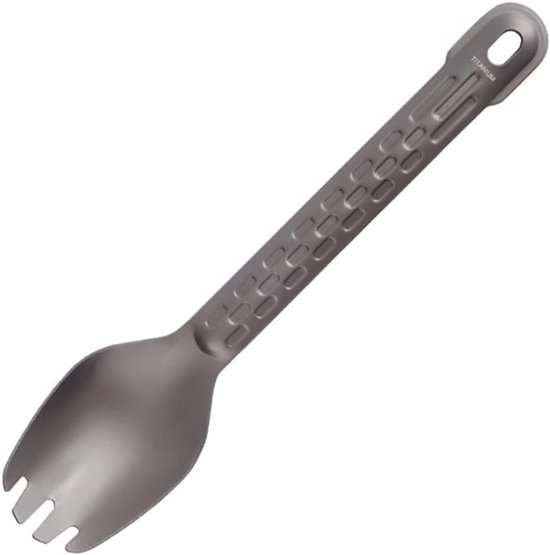 Spork Lepel - Bestek voor onderweg - Kamperen en wandelen - Antislip handgreep - 173 cm lengte