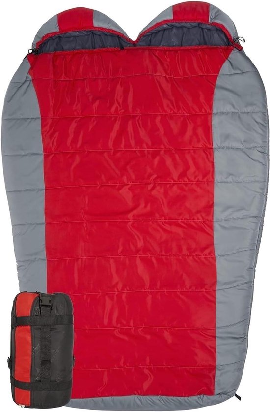 Sport Slaapzak - Mummie Slaapzak - Kamperen en Wandelen - Lichtgewicht Isolatie - One size - Rood