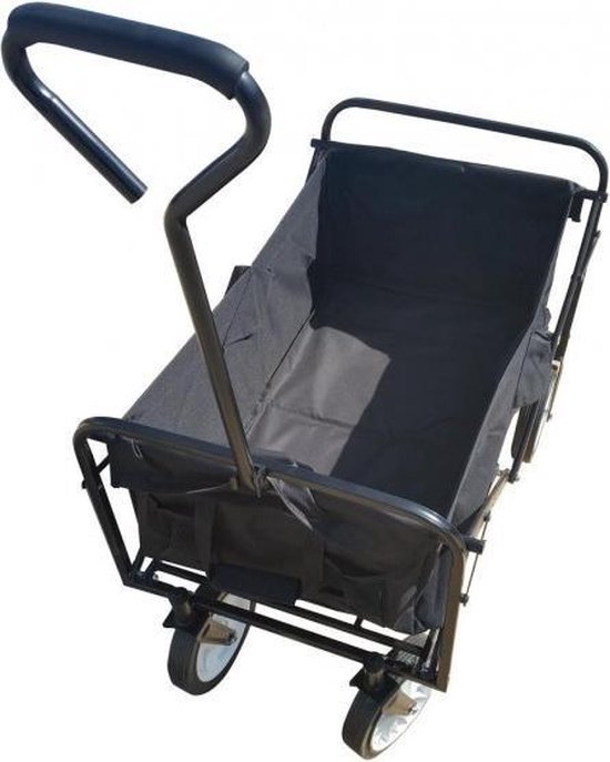 SPRING Sports Bolderkar opvouwbaar - bolderwagen - 75 kg - zwart van Merkloos