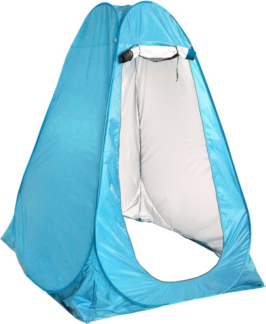 Springos Pop-Up Tent - 1 persoons - Omkleedtent - Festival - Strand - 120 x 120 x 190 - Blauw van Springos