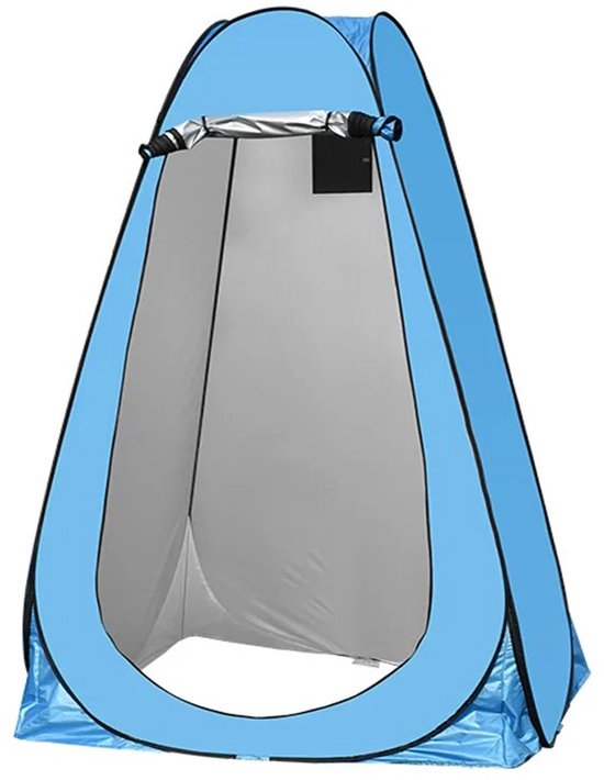 Sta Tent - Douche Tent - WC Tent - Omkleed Tent - Eenpersoons Tent - Blauw van Merkloos