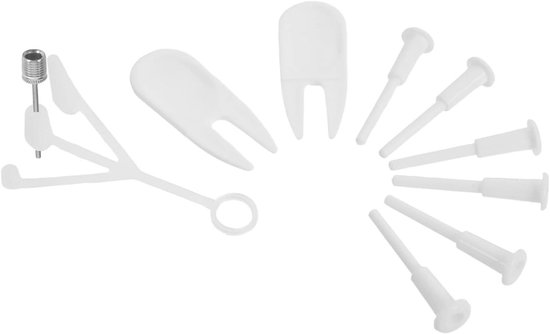 Stabiliteitsbalplug Set - Bal Stopper - Bal Onderhoud - Optimale Afdichting - 6.5cm - Wit