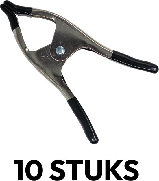 STACK Zeilklemmen Metaal | 10 Stuks - 15 cm - 5 cm Spanwijdte - Extra sterk - Zeilclip voor Afdekzeil - Afdekzeil Klemmen - Klemmen voor Bootzeil/Zeil/Spandoeken/Marktkraam - Lijmklem - Marktklem van STACK