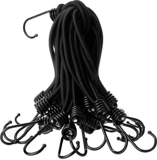 STACK Zeilspanner met Haak - 10 Stuks - Spanrubbers - Spanelastieken - Spanband voor Bootzeil/Zeil/Spandoeken van STACK